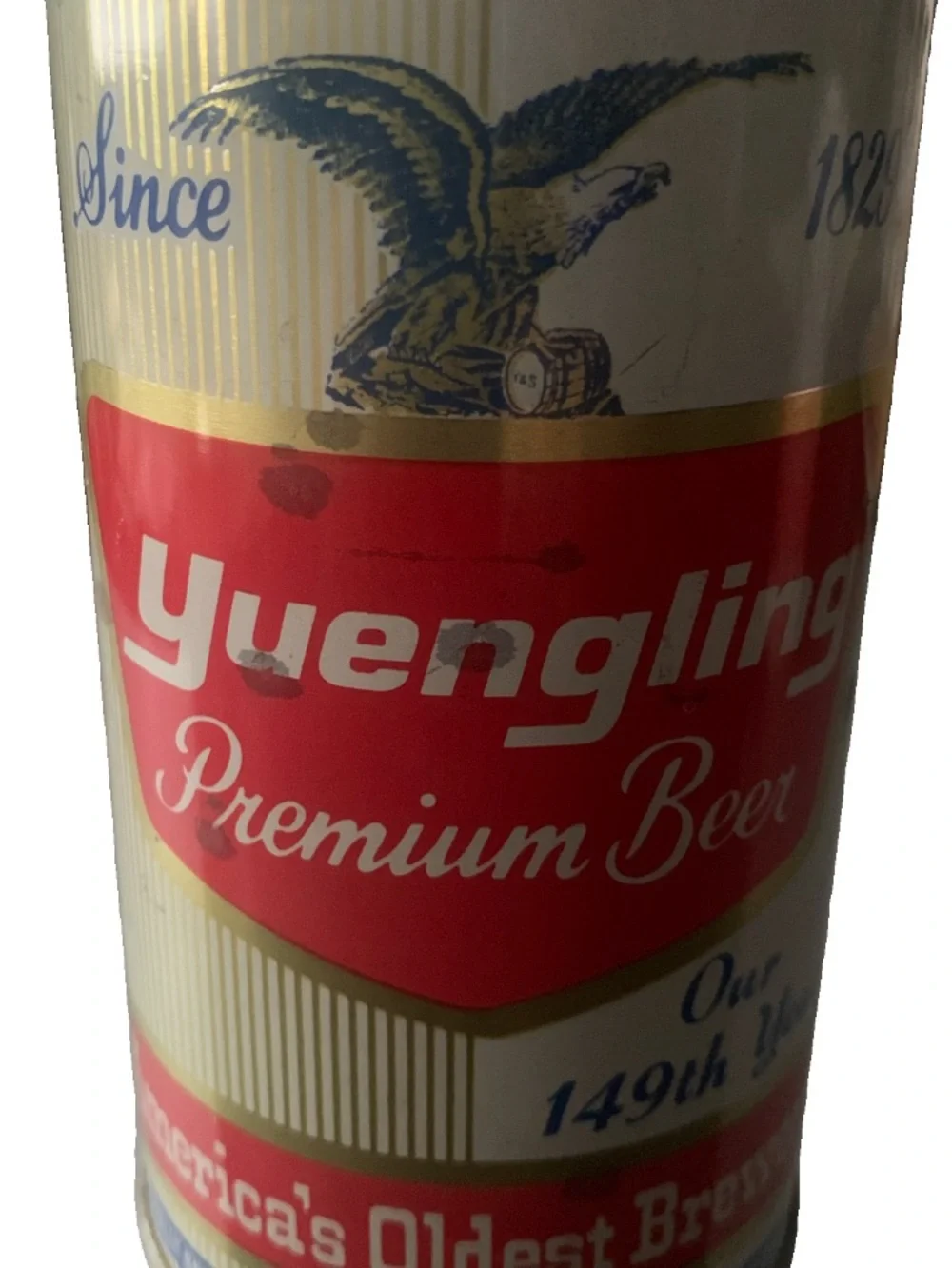 Vintage Beer Can Yuengling Premium Beer 149th Year Pull Tab Empty